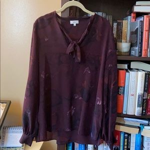 Wilfred 100% silk pullover blouse